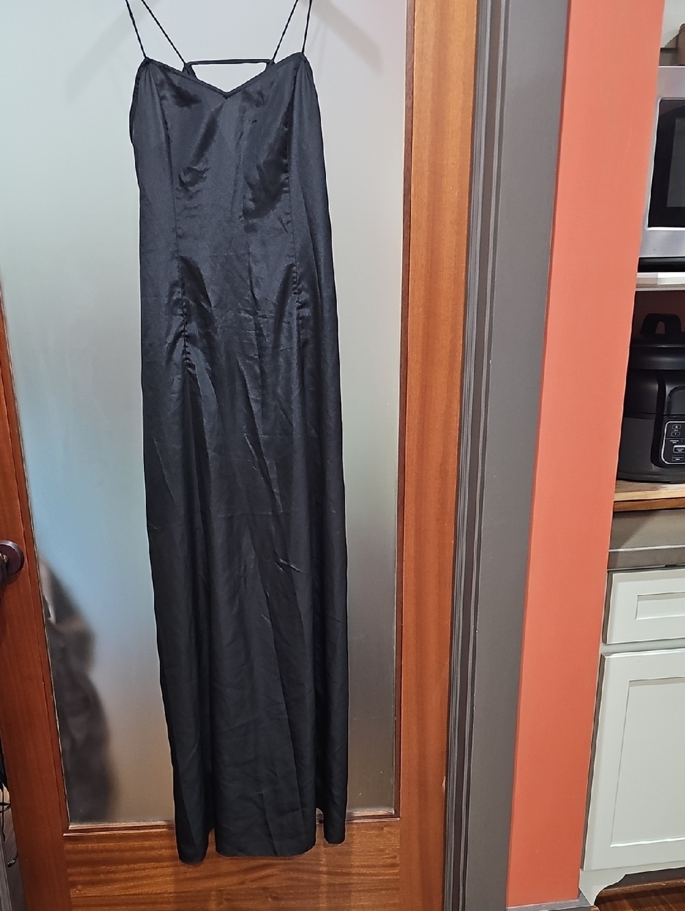 A|X Armani Exchange Black Evening Slip Dress
